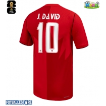 Canada Jonathan David #10 Hjemmedrakt VM 2026 Kortermet
